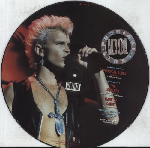 Billy Idol Prodigal Blues 12" vinyl picture disc (12 inch picture record) UK IDO2PPR812968