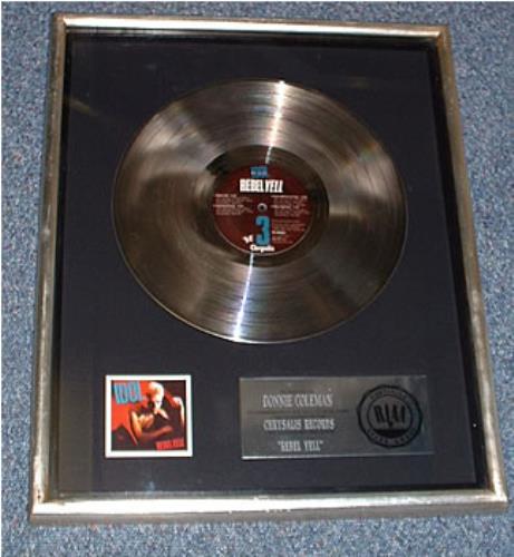 Billy Idol Rebel Yell award disc US IDOAWRE274790