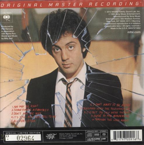 Billy Joel Glass Houses - Super Audio CD super audio CD SACD US BLYSAGL863071