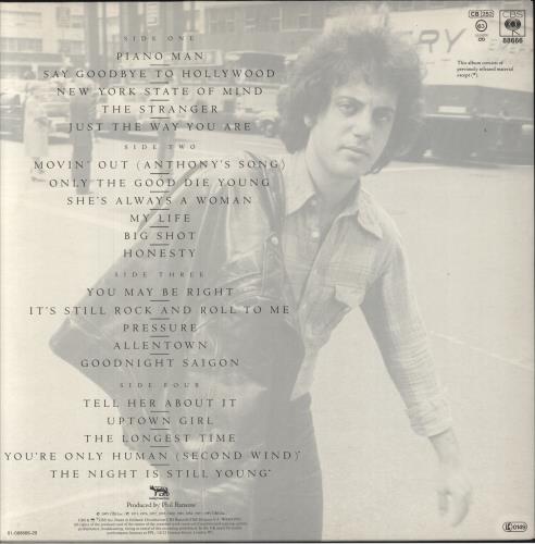 Billy Joel Greatest Hits Volume I & Volume II 2-LP vinyl record set (Double LP Album) Dutch BLY2LGR543268