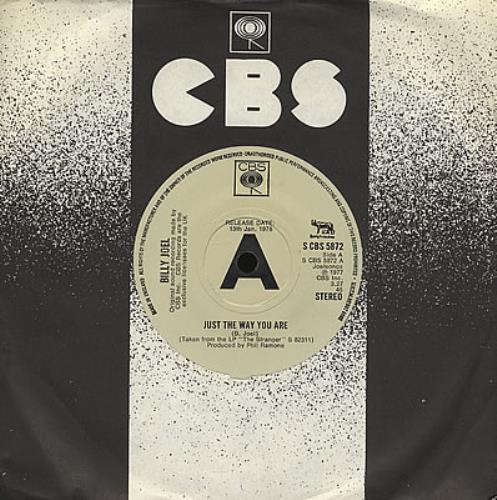 Billy Joel Just The Way You Are 7" vinyl single (7 inch record / 45) UK BLY07JU377996