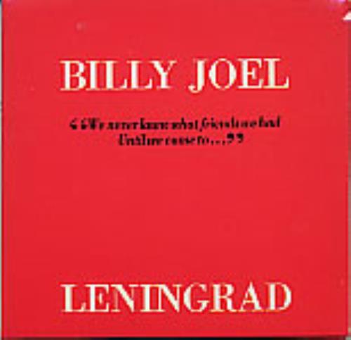 Billy Joel Leningrad 3" CD single (CD3) UK BLYC3LE160100