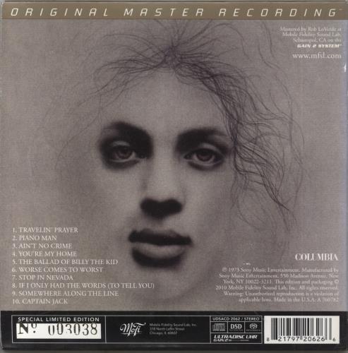 Billy Joel Piano Man - Super Audio CD super audio CD SACD US BLYSAPI863120