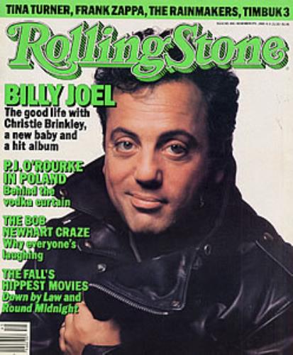 Billy Joel Rolling Stone nov 86 magazine US BLYMARO216125