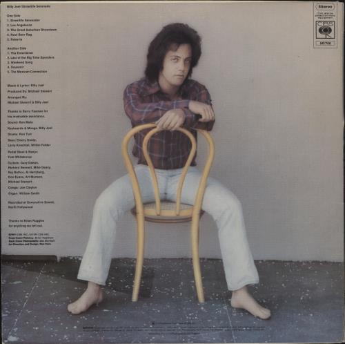 Billy Joel Streetlife Serenade - EX vinyl LP album (LP record) UK BLYLPST743268