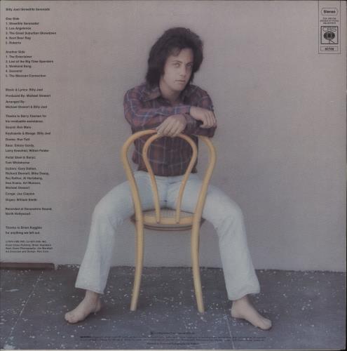 Billy Joel Streetlife Serenade vinyl LP album (LP record) UK BLYLPST569172