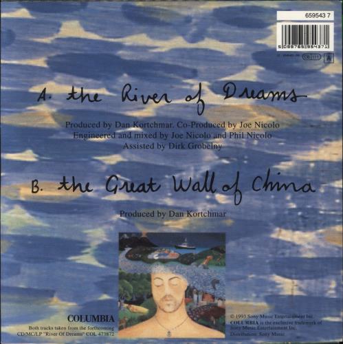 Billy Joel The River Of Dreams 7" vinyl single (7 inch record / 45) Dutch BLY07TH795593