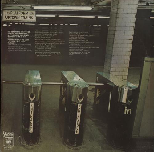 Billy Joel Turnstiles vinyl LP album (LP record) Australian BLYLPTU670999