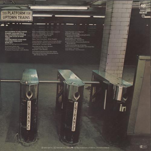 Billy Joel Turnstiles vinyl LP album (LP record) UK BLYLPTU867745