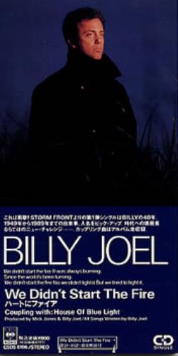 Billy Joel We Didn't Start The Fire 3" CD single (CD3) Japanese BLYC3WE320936