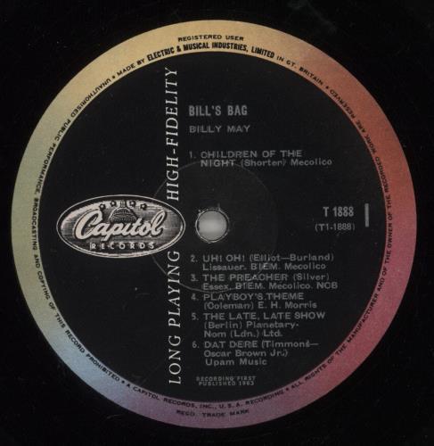 Billy May Bill's Bag vinyl LP album (LP record) UK BM7LPBI881041