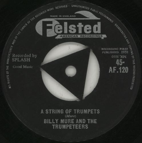 Billy Mure A String Of Trumpets 7" vinyl single (7 inch record / 45) UK F5L07AS677667