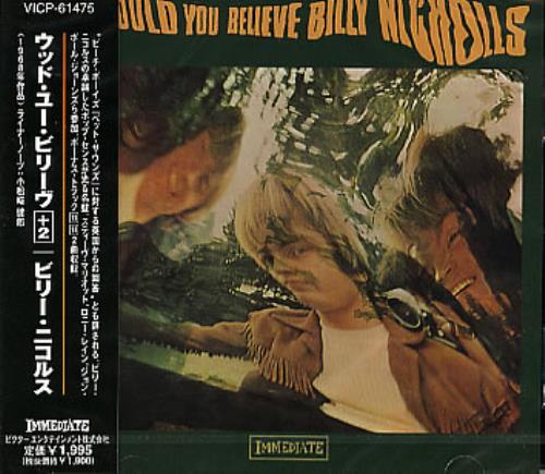 Billy Nicholls Would You Believe CD album (CDLP) Japanese NCSCDWO345352