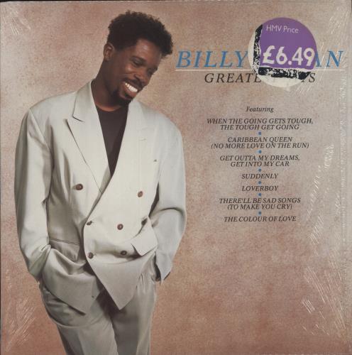 Billy Ocean Greatest Hits - shrink vinyl LP album (LP record) UK BCNLPGR875008