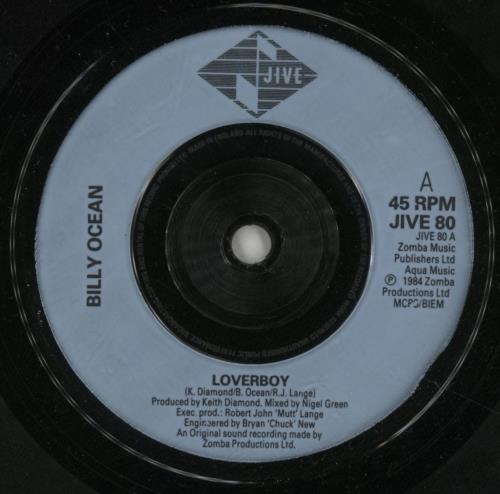 Billy Ocean Loverboy / Love Really Hurts Without You 7" vinyl single (7 inch record / 45) UK BCN07LO655889
