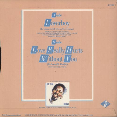 Billy Ocean Loverboy / Love Really Hurts Without You 7" vinyl single (7 inch record / 45) UK BCN07LO655889