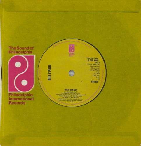 Billy Paul People Power - A Label 7" vinyl single (7 inch record / 45) UK BYU07PE828331