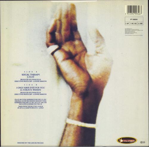 Billy Paul Sexual Therapy 12" vinyl single (12 inch record / Maxi-single) UK BYU12SE802126