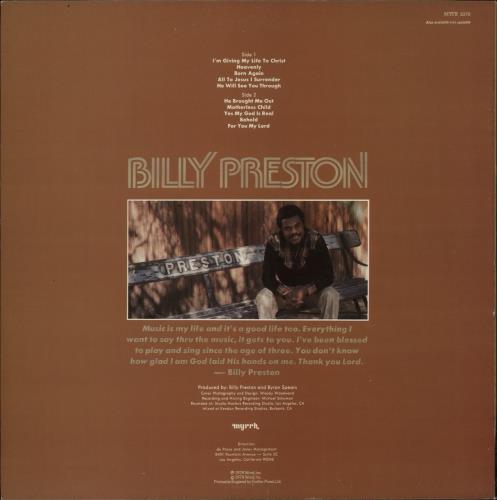 Billy Preston Behold vinyl LP album (LP record) UK BIPLPBE867553