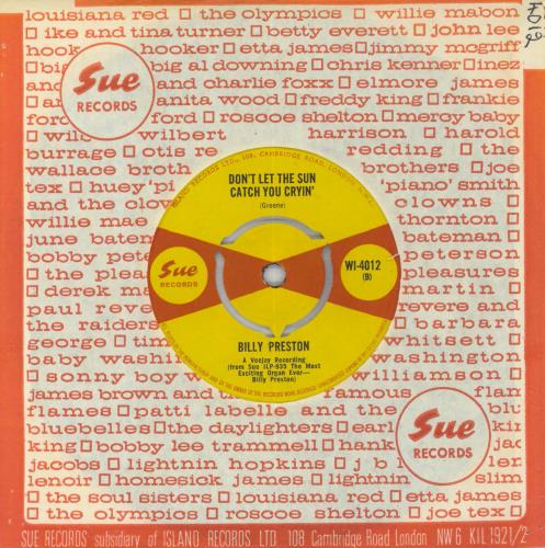 Billy Preston Billy's Bag - WOL 7" vinyl single (7 inch record / 45) UK BIP07BI688105