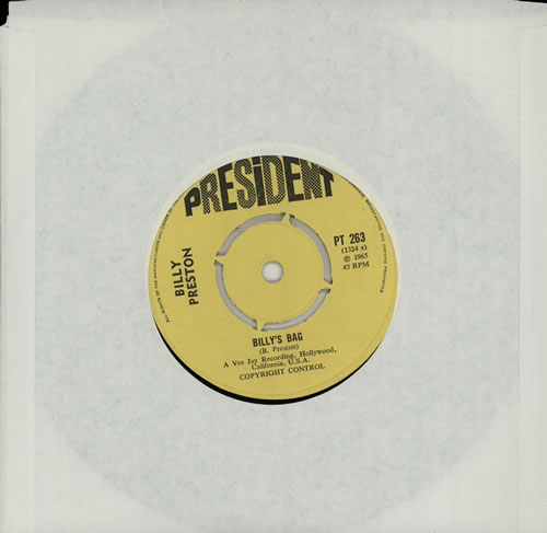 Billy Preston Billy's Bag 7" vinyl single (7 inch record / 45) UK BIP07BI575744
