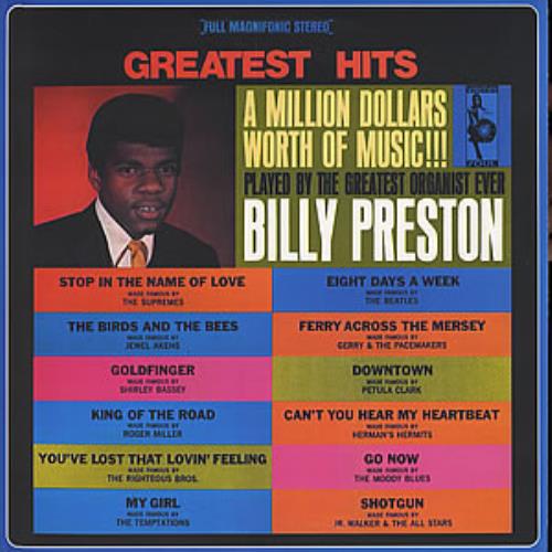 Billy Preston Greatest Hits Of 1965 vinyl LP album (LP record) Spanish BIPLPGR355363
