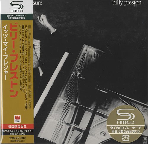 Billy Preston It's My Pleasure SHM CD Japanese BIPHMIT429357