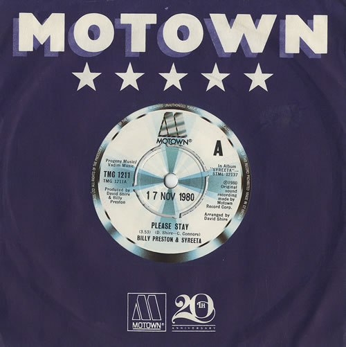 Billy Preston Please Stay 7" vinyl single (7 inch record / 45) UK BIP07PL459393