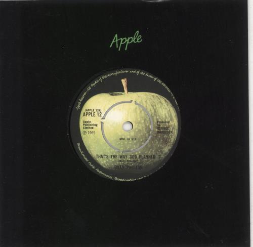 Billy Preston That's The Way God Planned It - 4pr 7" vinyl single (7 inch record / 45) UK BIP07TH58335