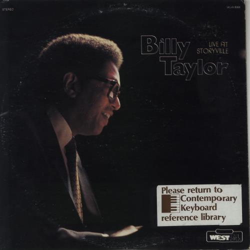 Billy Taylor Live At Storyville vinyl LP album (LP record) US BT1LPLI668720