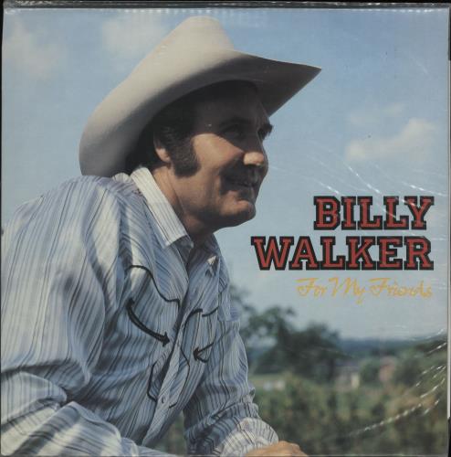 Billy Walker For My Friends vinyl LP album (LP record) UK BVQLPFO765564