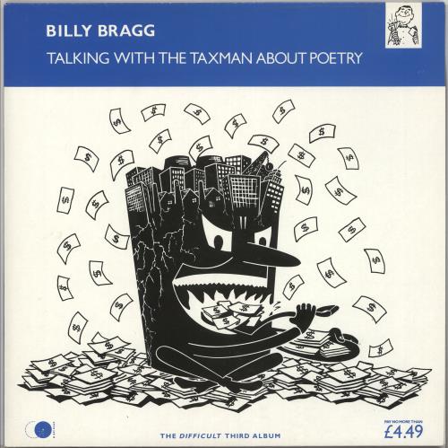 Billy Bragg Talking With The Taxman About Poetry vinyl LP album (LP record) UK BBRLPTA693656