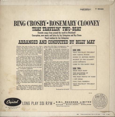 Bing Crosby & Rosemary Clooney That Travelin' Two-Beat vinyl LP album (LP record) UK D9OLPTH889632