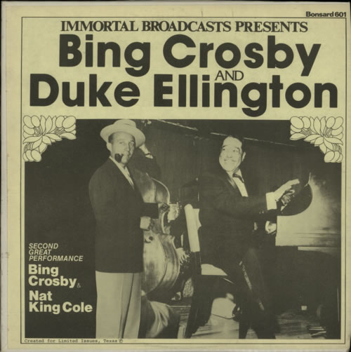 Bing Crosby Bing Crosby And Duke Ellington vinyl LP album (LP record) US BNGLPBI590701