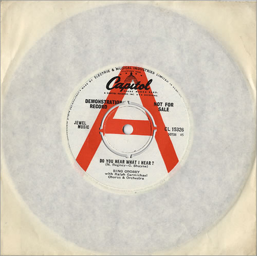 Bing Crosby Do You Hear What I Hear ? 7" vinyl single (7 inch record / 45) UK BNG07DO481152