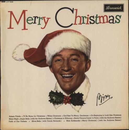 Bing Crosby Merry Christmas vinyl LP album (LP record) UK BNGLPME885410