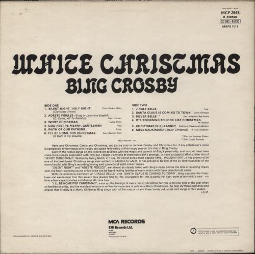 Bing Crosby White Christmas vinyl LP album (LP record) UK BNGLPWH457320