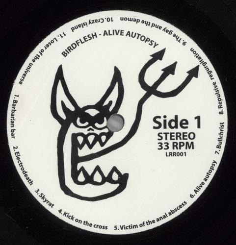 Birdflesh Alive Autopsy vinyl LP album (LP record) Swedish -66LPAL891532