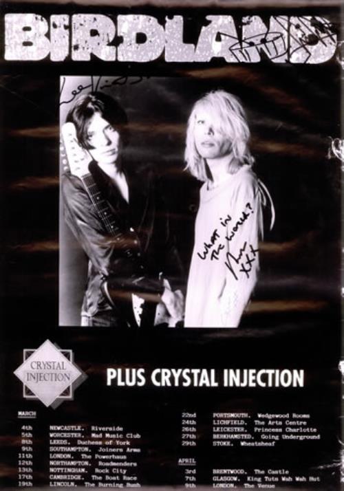 Birdland Autographed Tour Poster poster UK BIRPOAU510586