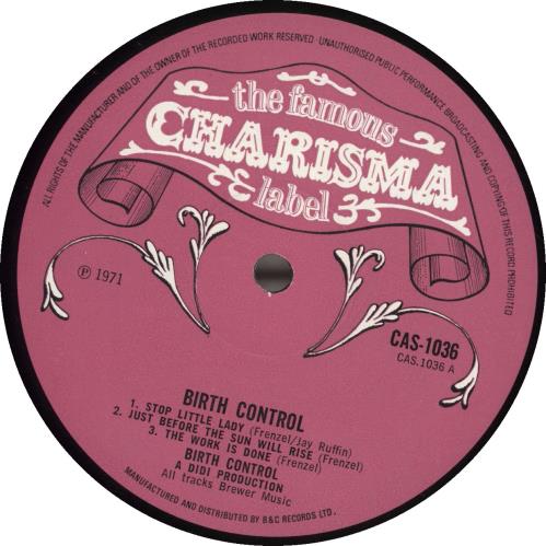 Birth Control Birth Control vinyl LP album (LP record) UK BHCLPBI210947