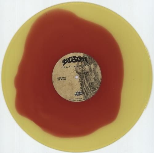 Bison Earthbound - Red In Yellow Vinyl 12" vinyl single (12 inch record / Maxi-single) Canadian -PX12EA885361