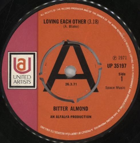 Bitter Almond Loving Each Other 7" vinyl single (7 inch record / 45) US 8NU07LO851733
