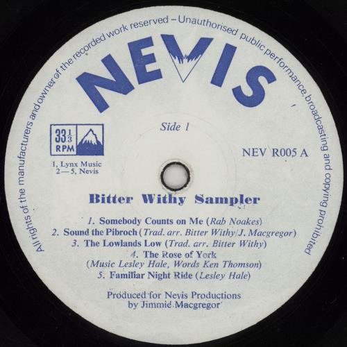 Bitter Withy Bitter Withy Smpler vinyl LP album (LP record) UK 15SLPBI754627