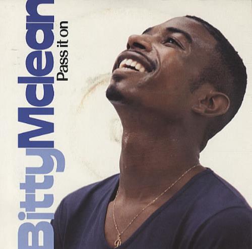 Bitty McLean Pass It On 7" vinyl single (7 inch record / 45) UK BTT07PA324811