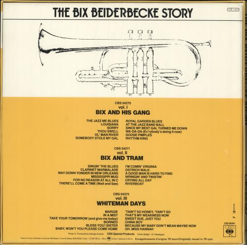 Bix Beiderbecke The Bix Beiderbecke Story Vinyl Box Set French BB-VXTH722794