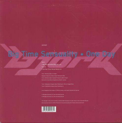 Bj�rk Big Time Sensuality/One Day 12" vinyl single (12 inch record / Maxi-single) UK BJK12BI88333
