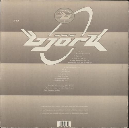 Bj�rk Debut - 1st vinyl LP album (LP record) UK BJKLPDE48821