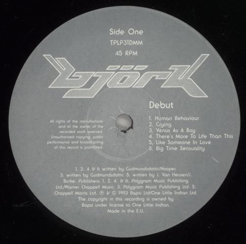 Bjrk Debut - EX 2-LP vinyl record set (Double LP Album) UK BJK2LDE878774