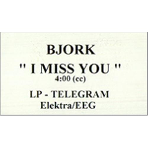 Bj�rk I Miss You video (VHS or PAL or NTSC) US BJKVIIM424967
