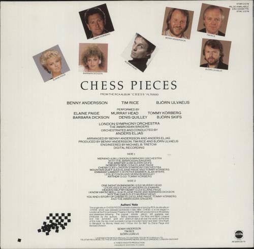 Bjorn & Benny Chess Pieces + Merch Insert vinyl LP album (LP record) UK B&BLPCH882434